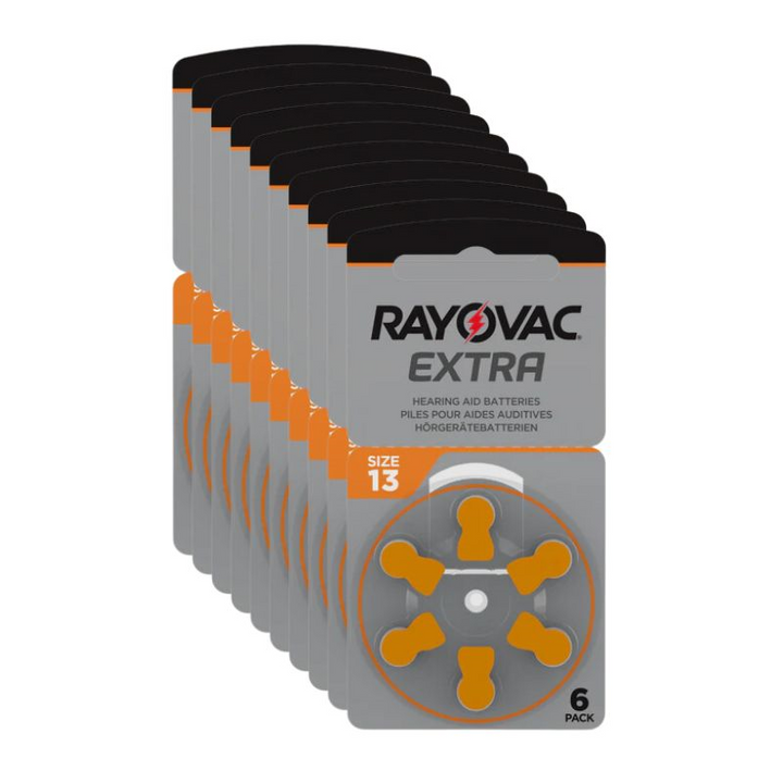 Rayovac Hearing Aid Replacement Batteries - 13 Size (60 Count)