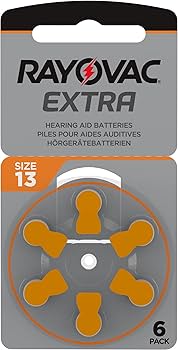 Rayovac Hearing Aid Replacement Batteries - 13 Size (60 Count)