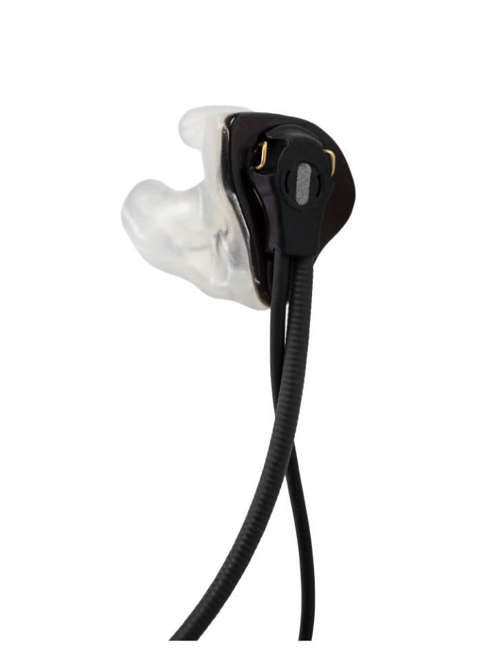 Custom Molded Earpiece for Officiating Headset